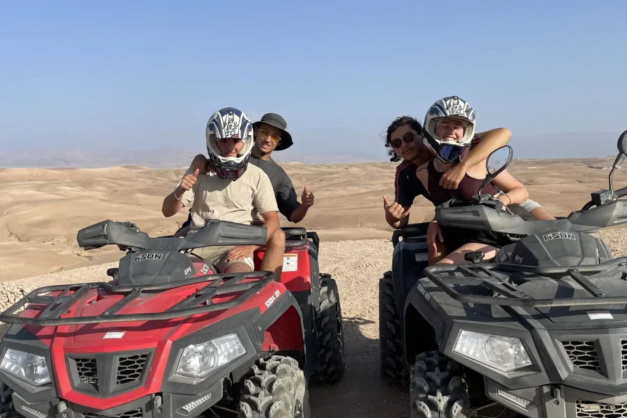 Marrakech: Agafay Desert Quad Biking Tour with Dinner & Show