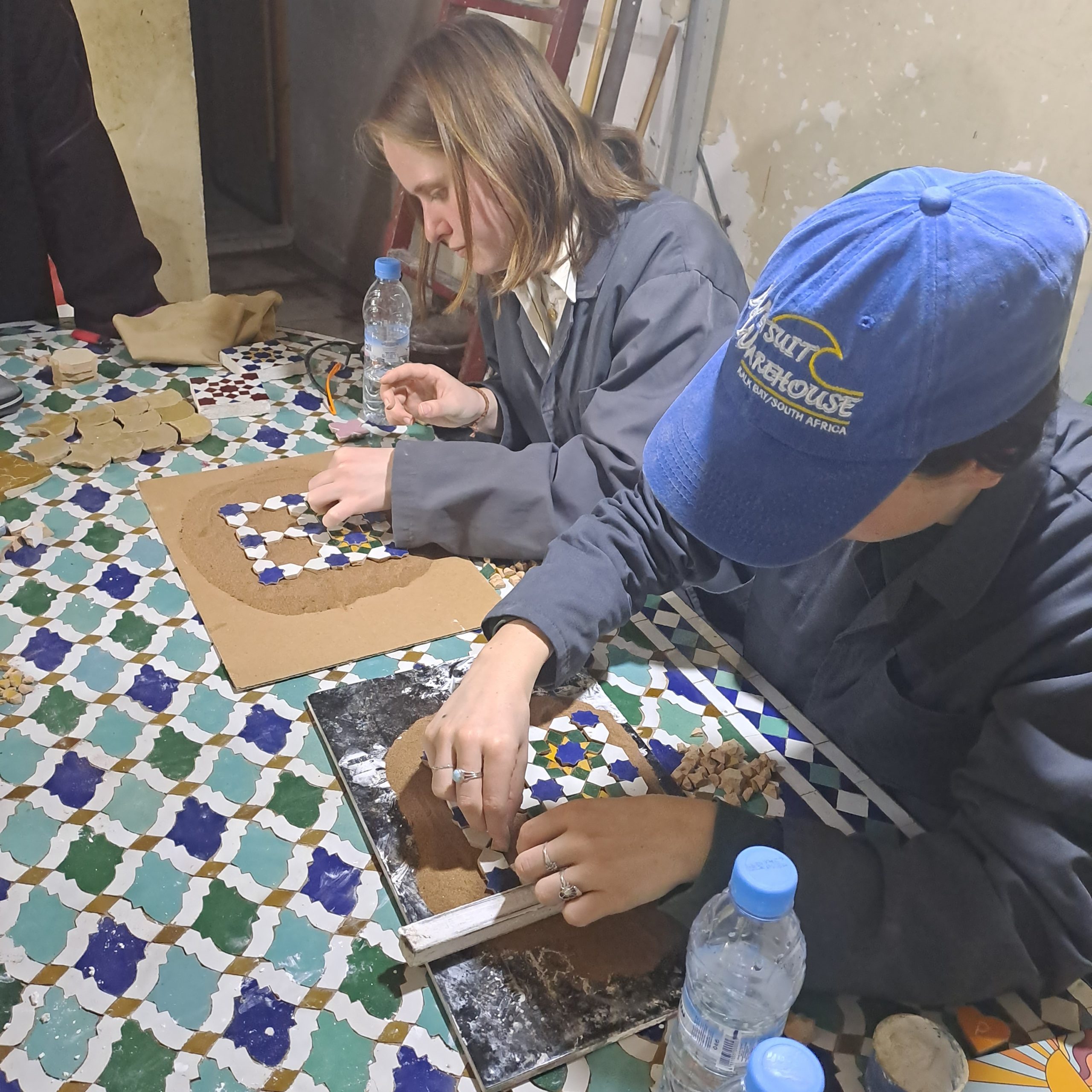 In the zellij tile workshop in Marrakech, the following is typically included: